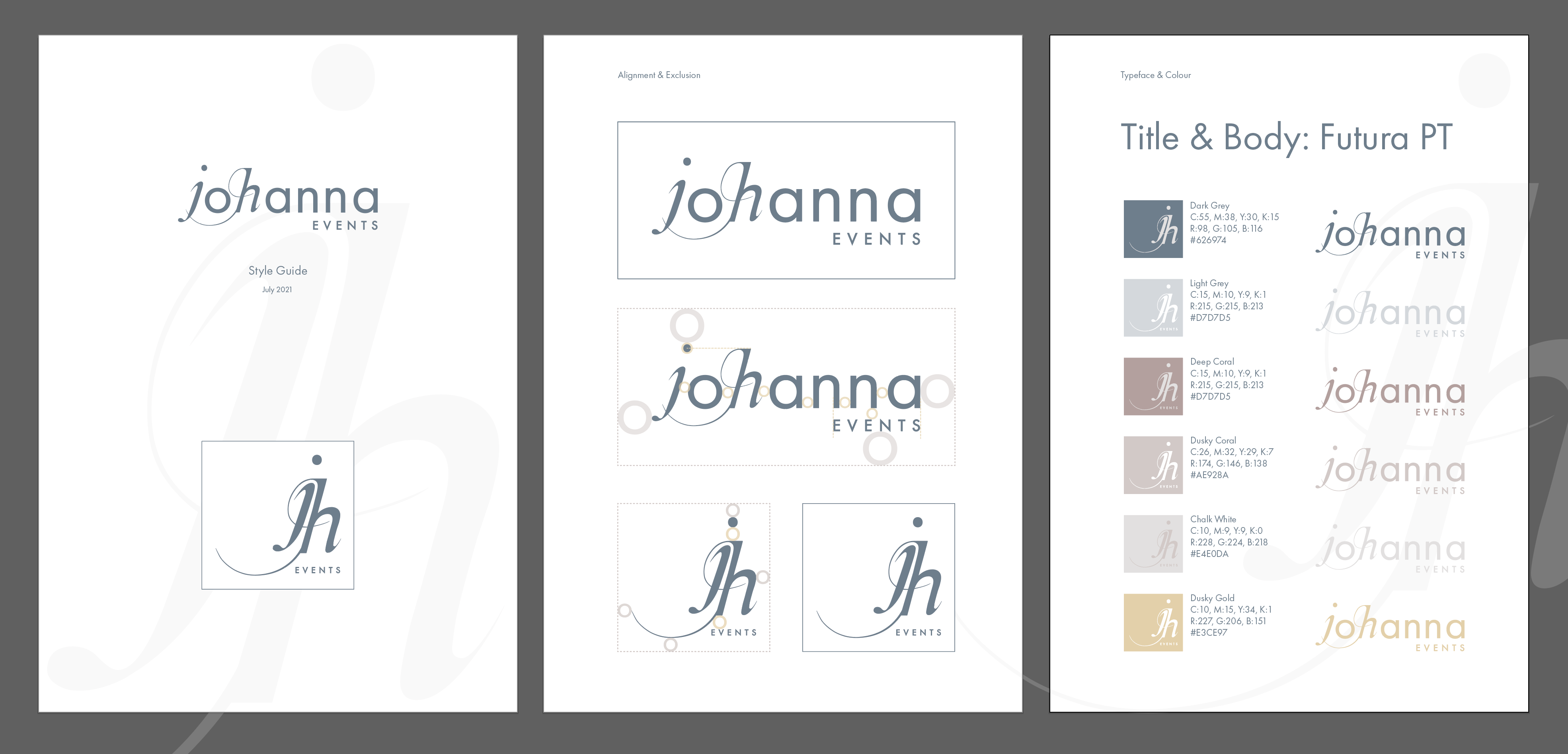 An example of identity style guide provided with a logo design identity from innov8 graphic design.