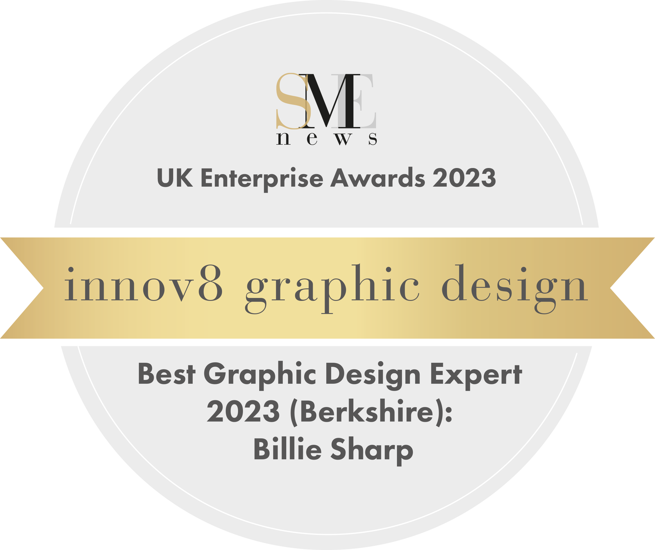 innov8 graphic design is the proud winner of the Best Graphic Design Expert 2023 with the UK Enterprise Awards