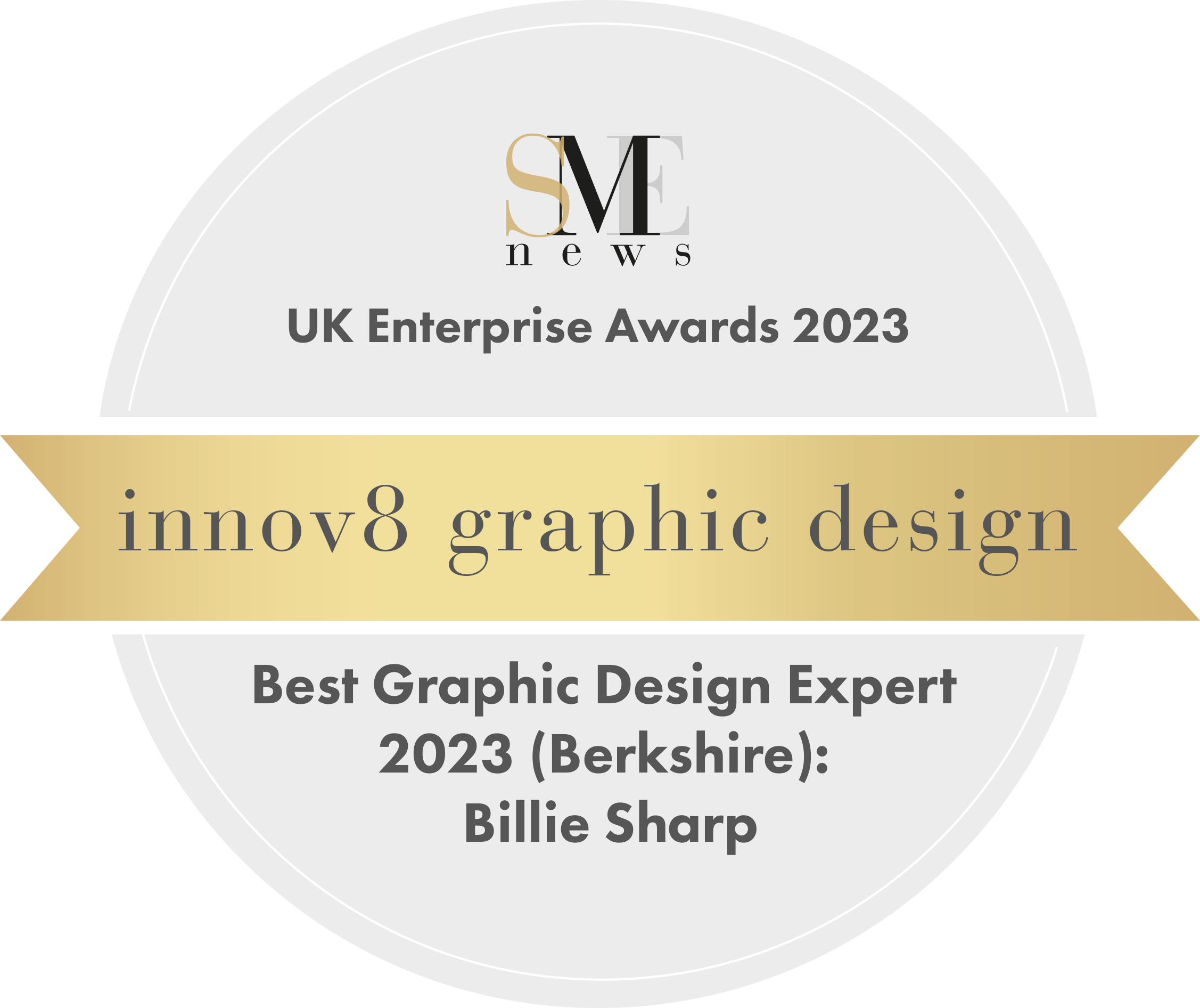 I am delighted to have been awarded Graphic Design Expert of the Year 2023 for Berkshire!