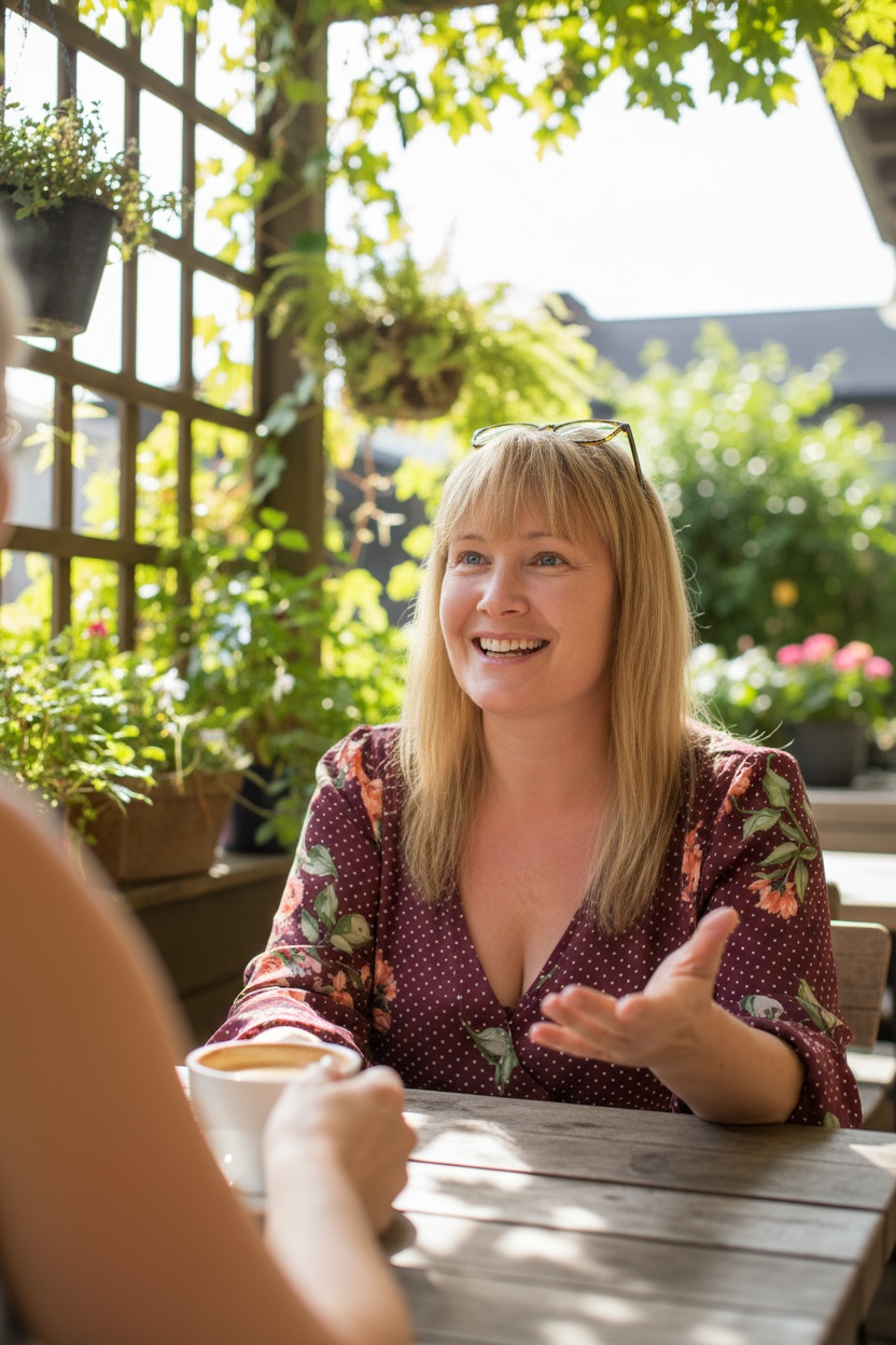 This is a photo of Billie Sharp talking about Search Engine Optimisation and website design