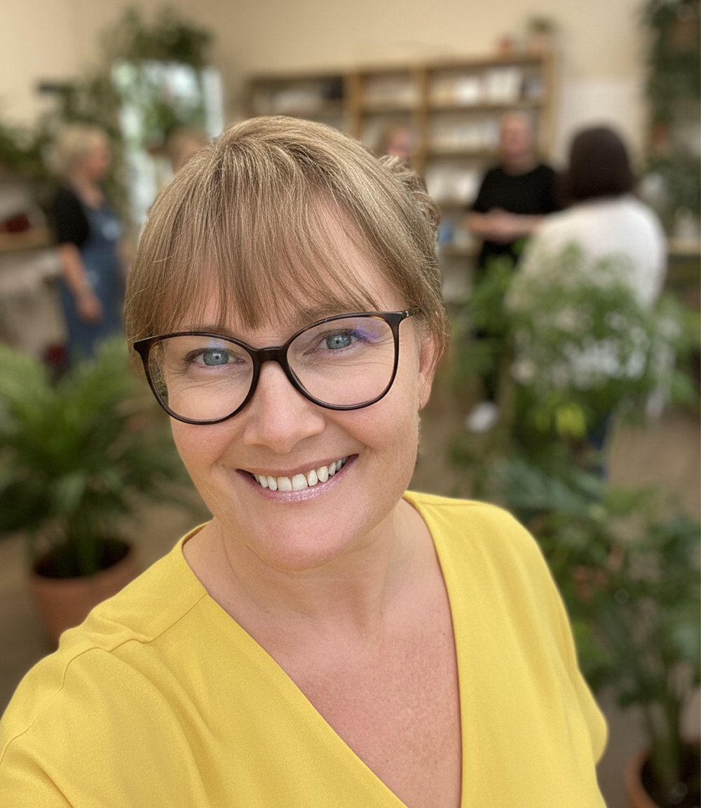 This is a photo of Billie Sharp, Graphic Designer at innov8 graphic design