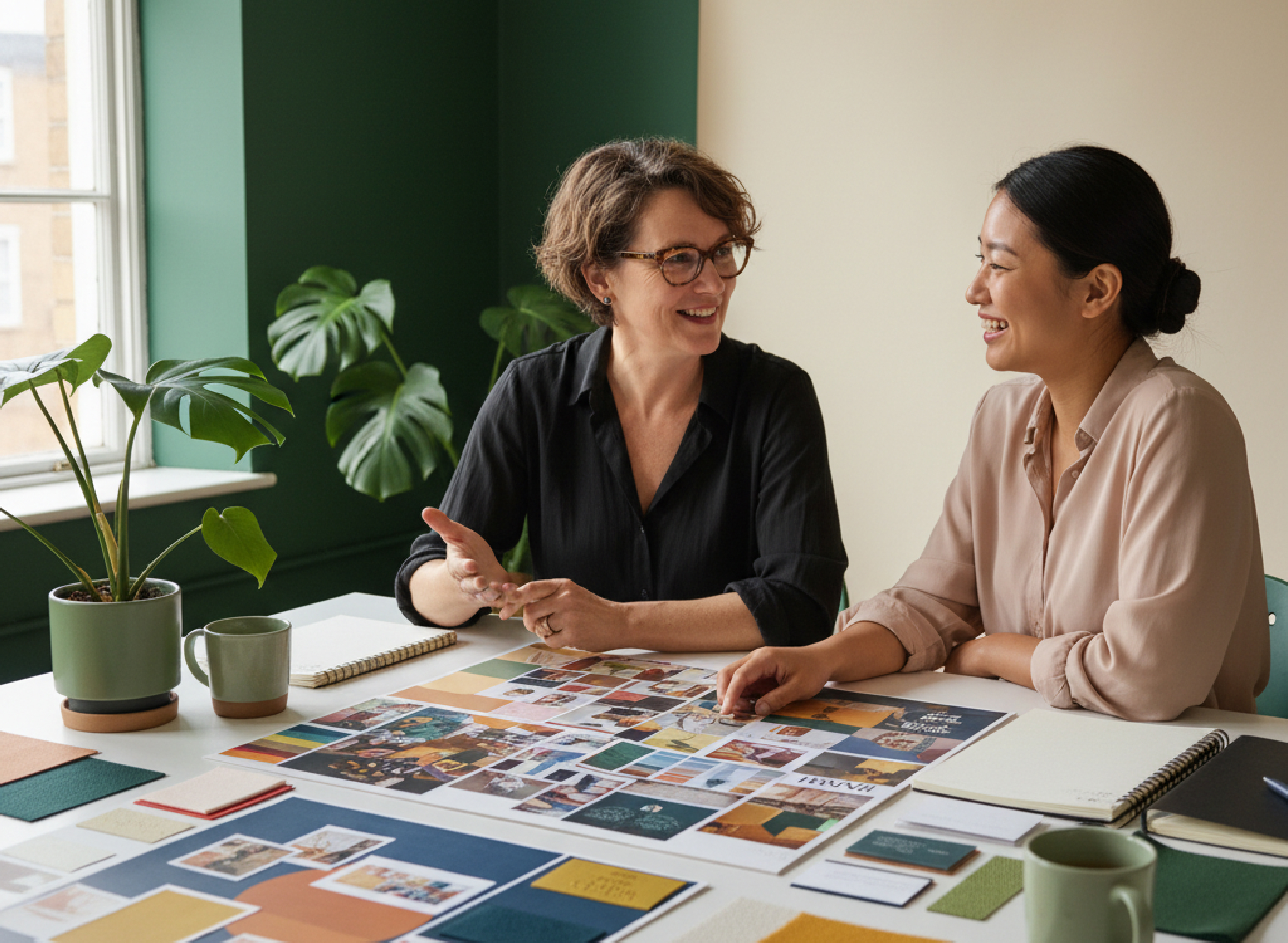 purpose driven service business owners working on their website