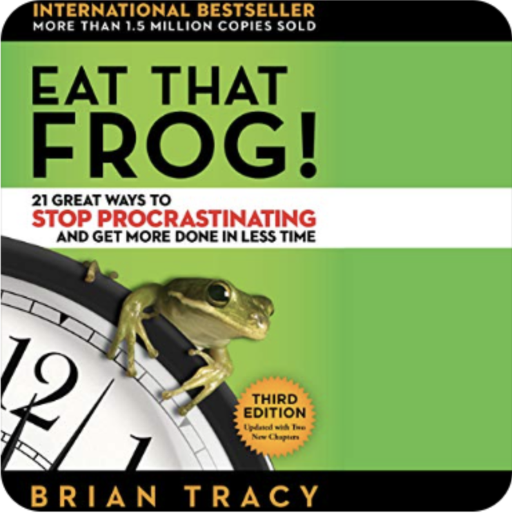 A Screenshot of book cover for Eat That Frog by Brian Tracy