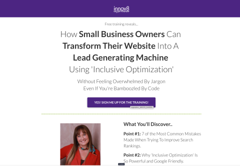 How Small Business Owners Can   Transform Their Website Into A   Lead Generating Machine   Using 'Inclusive Optimization'  Without Feeling Overwhelmed By Jargon  Even If You're Bamboozled By Code